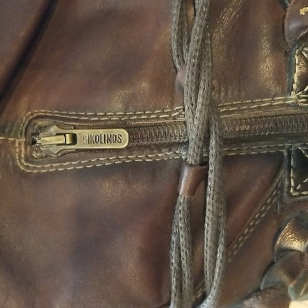 Pikolinos vintage womens brown leather ankle boot size 40 US 9 1/2 - Picture 10 of 11